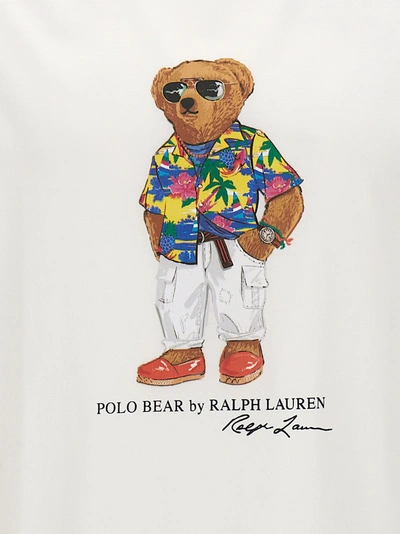 Shop Polo Ralph Lauren Printed T-shirt White