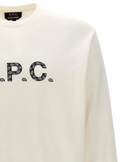 Shop Apc Timothy Sweatshirt White/black