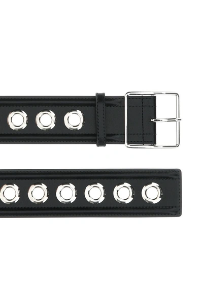 Alexander Mcqueen Women Medium Belt With Eyelets In 1000