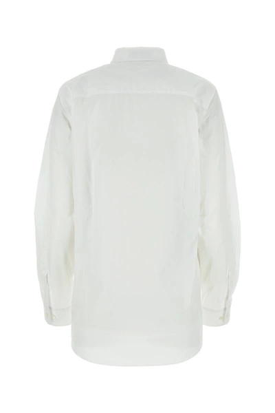 Shop Miu Miu Shirts In White