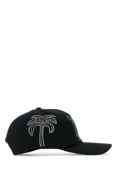 Shop Palm Angels Hats In Blackblack