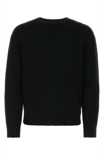 Shop Palm Angels Knitwear In Black&white