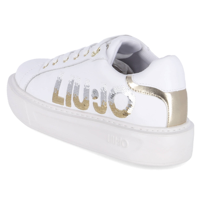 Pre-owned Liu •jo Liu Jo Low Sneaker Kylie 22 Damen Sneaker Glattleder Weiss