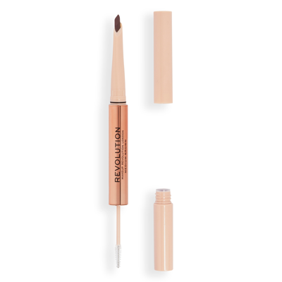 Revolution Fluffy Brow Duo Blonde - Medium Brown In Medium Brown