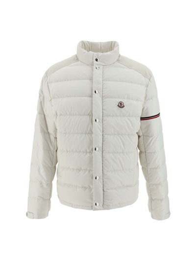 Shop Moncler Colomb Zip In White