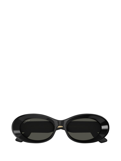 Shop Gucci Eyewear Oval In Black