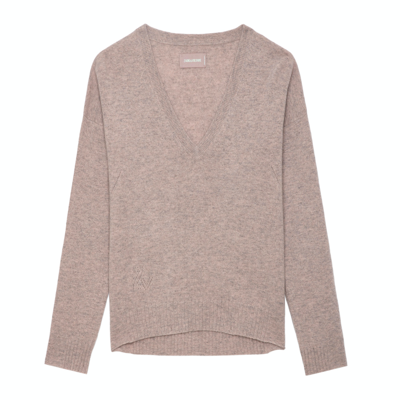 Shop Zadig & Voltaire Vivi 100% Cashmere Jumper In Primerose