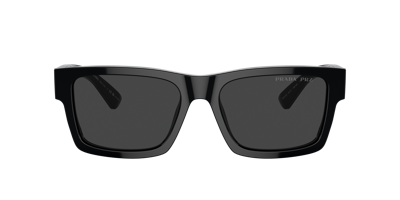 Prada Man Sunglass Pr 25zs In Polarized Black