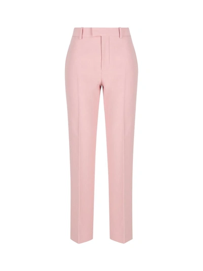 Shop Burberry Pants In Cameo
