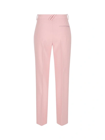 Shop Burberry Pants In Cameo