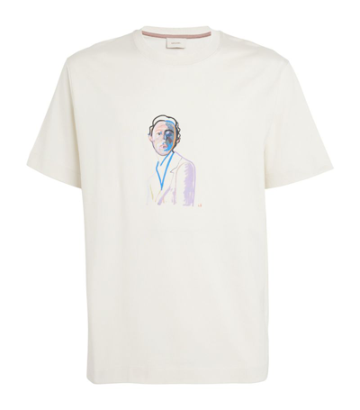 Shop Limitato Cotton Graphic Print T-shirt In White