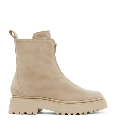 Shop Allsaints Suede Ophelia Boots 45 In Brown