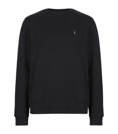 Shop Allsaints Cotton Raven Sweatshirt In Black
