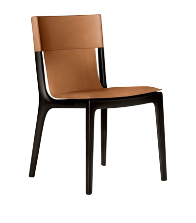 Shop Poltrona Frau Isadora Dining Chair In Brown