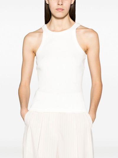 Shop Closed Organic Cotton Ribbed Tank Top In White