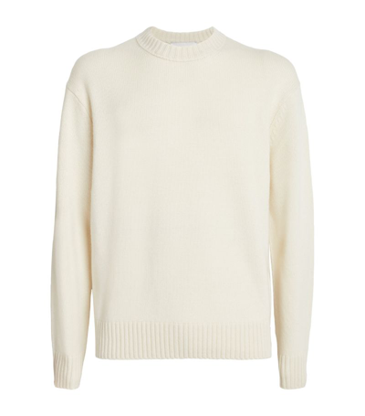Shop Frame Cashmere Crew-neck Sweater In Pink