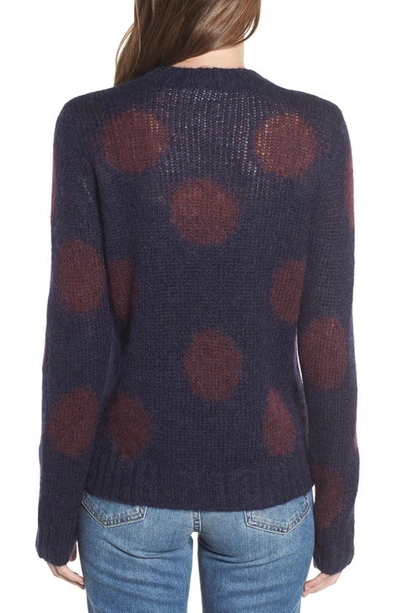 Shop Ag Ansley Crewneck Sweater In Blue Vault/ Rich Charmine