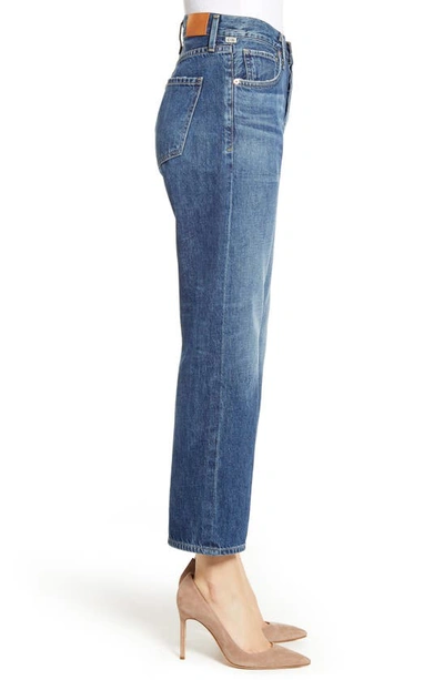Shop Citizens Of Humanity Emery High Waist Relaxed Crop Jeans In Blue Rose