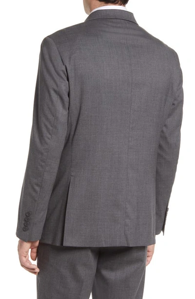 Nordstrom Tech-smart Trim Fit Stretch Wool Sport Coat In Grey Charcoal
