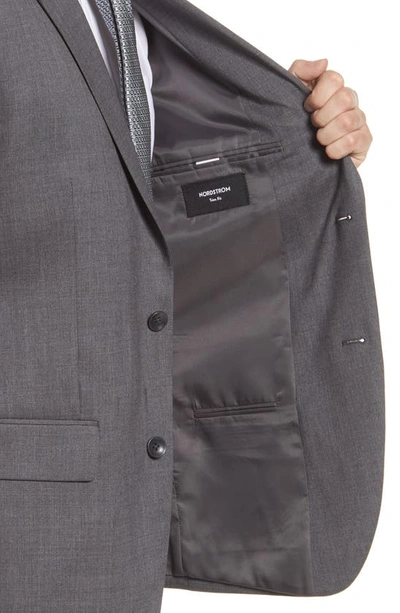 Nordstrom Tech-smart Trim Fit Stretch Wool Sport Coat In Grey Charcoal