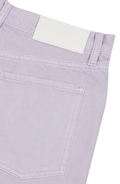 Shop 7 For All Mankind Easy Ruby High Waist Relaxed Cutoff Denim Shorts In Lavender