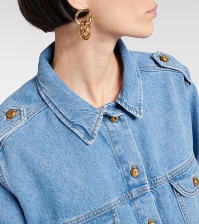 Blazé Milano Blaze Milano Nariida Maya Safari Jacket In Denim In Blue