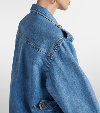 Blazé Milano Blaze Milano Nariida Maya Safari Jacket In Denim In Blue