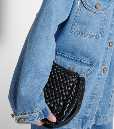 Blazé Milano Blaze Milano Nariida Maya Safari Jacket In Denim In Blue