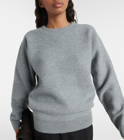 Shop Totême Wool Sweater In Grey