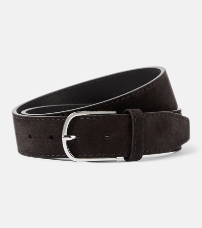 Shop Totême Leather Belt In Brown