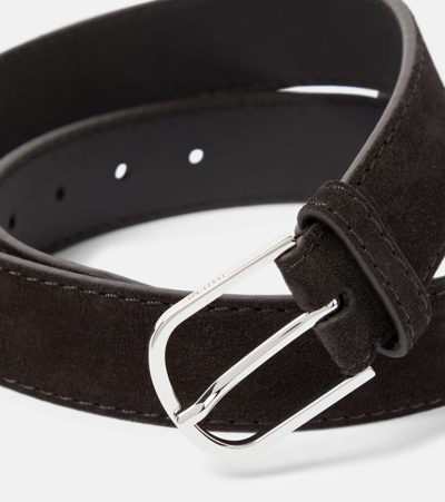 Shop Totême Leather Belt In Brown