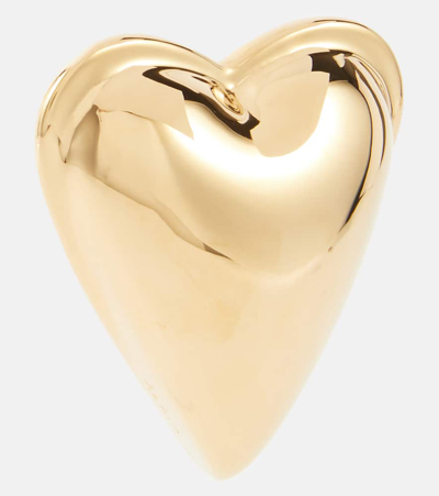Alaïa Heart Earrings In Gold