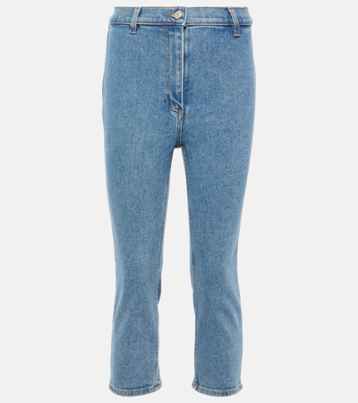 Shop Magda Butrym High-rise Skinny Jeans In Blue
