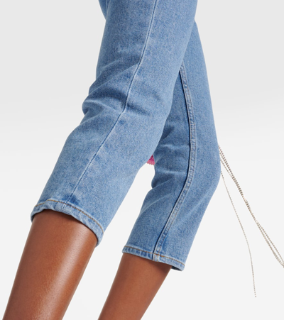 Shop Magda Butrym High-rise Skinny Jeans In Blue