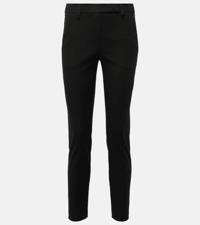 Shop Brunello Cucinelli Cotton-blend Slim Pants In Black