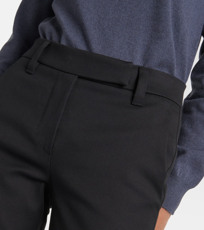 Shop Brunello Cucinelli Cotton-blend Slim Pants In Black