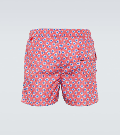 Shop Kiton Printed Swim Shorts In Multicoloured