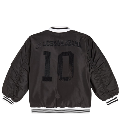 Shop Dolce & Gabbana Dg Bomber Jacket In Black