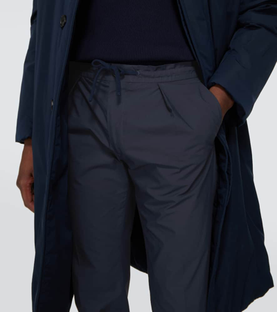 Incotex Panama Cotton Pants In Blue