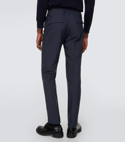 Incotex Panama Cotton Pants In Blue