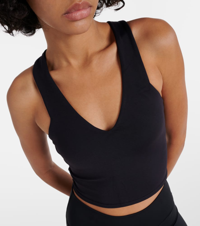 Shop Alo Yoga Airbrush Real Sports Bra In Black