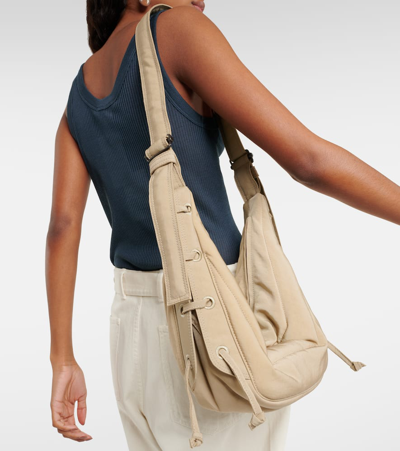 Shop Lemaire Soft Game Small Shoulder Bag In Brown