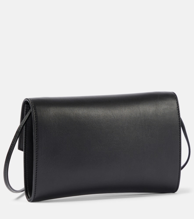 Shop The Row Envelope Leather Crossbody Bag In Black