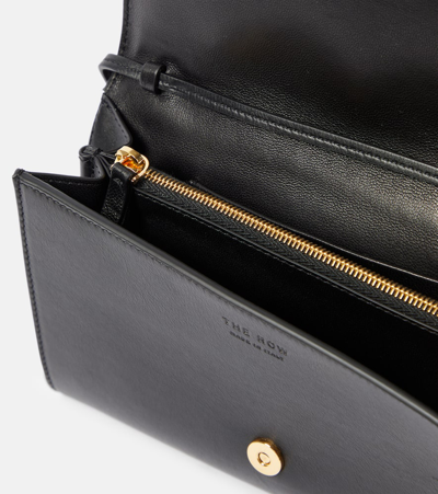 The Row Envelope Crossbody Bag In Napa Leather In Black