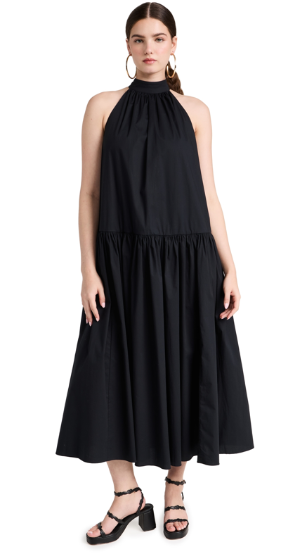 Shop Staud Midi Marlowe Dress Black