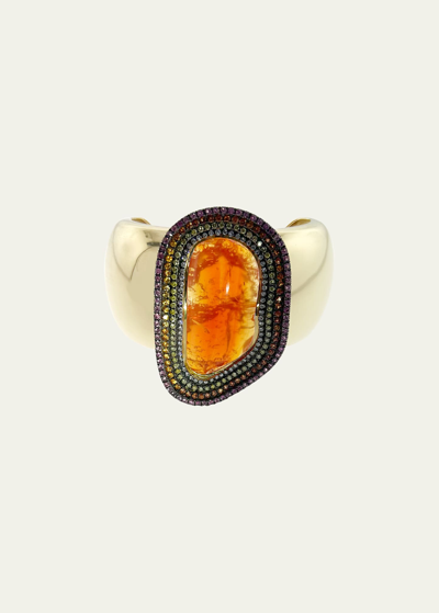 Shop Kimberly Mcdonald Mexican Fire Opal Bracelet With Sapphires And Diamonds