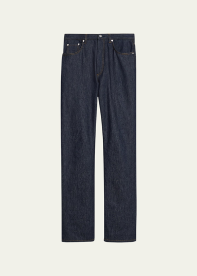 Shop Helmut Lang Men's Mid-rise Regular-fit Raw Denim Jeans In Raw Indgo