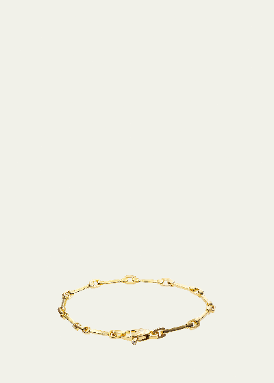 Shop Alex Sepkus 18k Yellow Gold Box Bracelet With Diamond