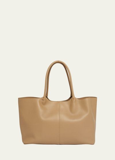 Shop Gabriela Hearst Mcewan Leather Tote Bag In Nude
