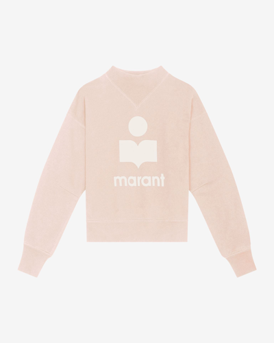 Shop Marant Etoile Moby Logo Sweatshirt In Pink
